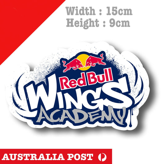 Red Bull Wings Academy Logo  Laptop , Car  Vinyl  Sticker 