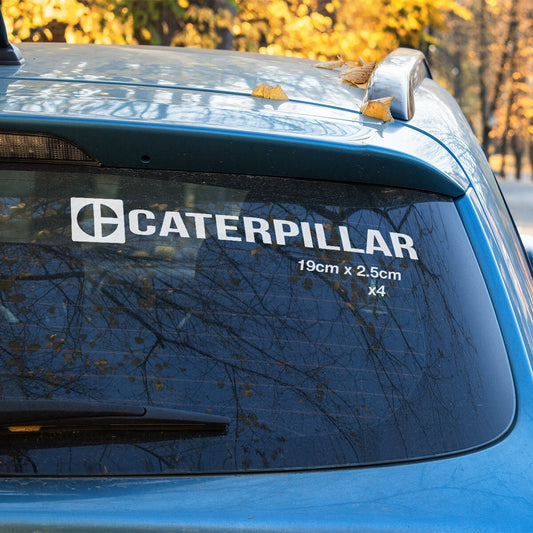 Caterpillar Power Diesel x4 , Car Window Stickers