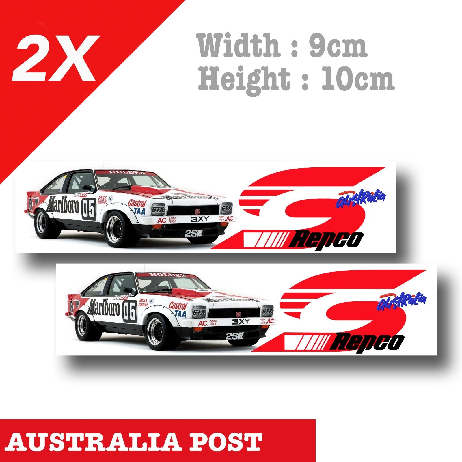 HOLDEN 1978 HDT Torana A9X - Legend Series Supercars Australia Decal Sticker