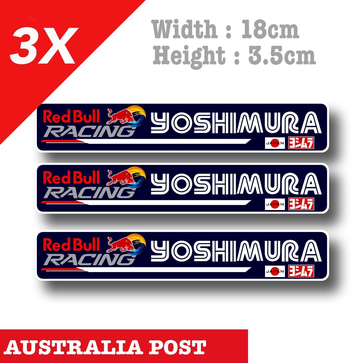 Red Bull Racing YOSHIMURA Motorcycle Motogp Japan Flag JDM  Sticker