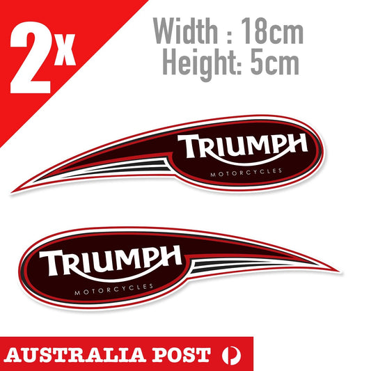 Triumph Motorcycle Logo , Helmet Bike, Fuel Tank Decal Stickers