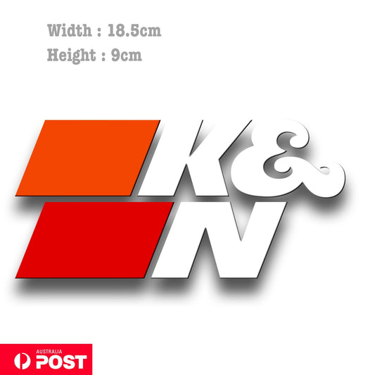 K&N Oil Filter  Logo Car  Window Vinyl  Sticker