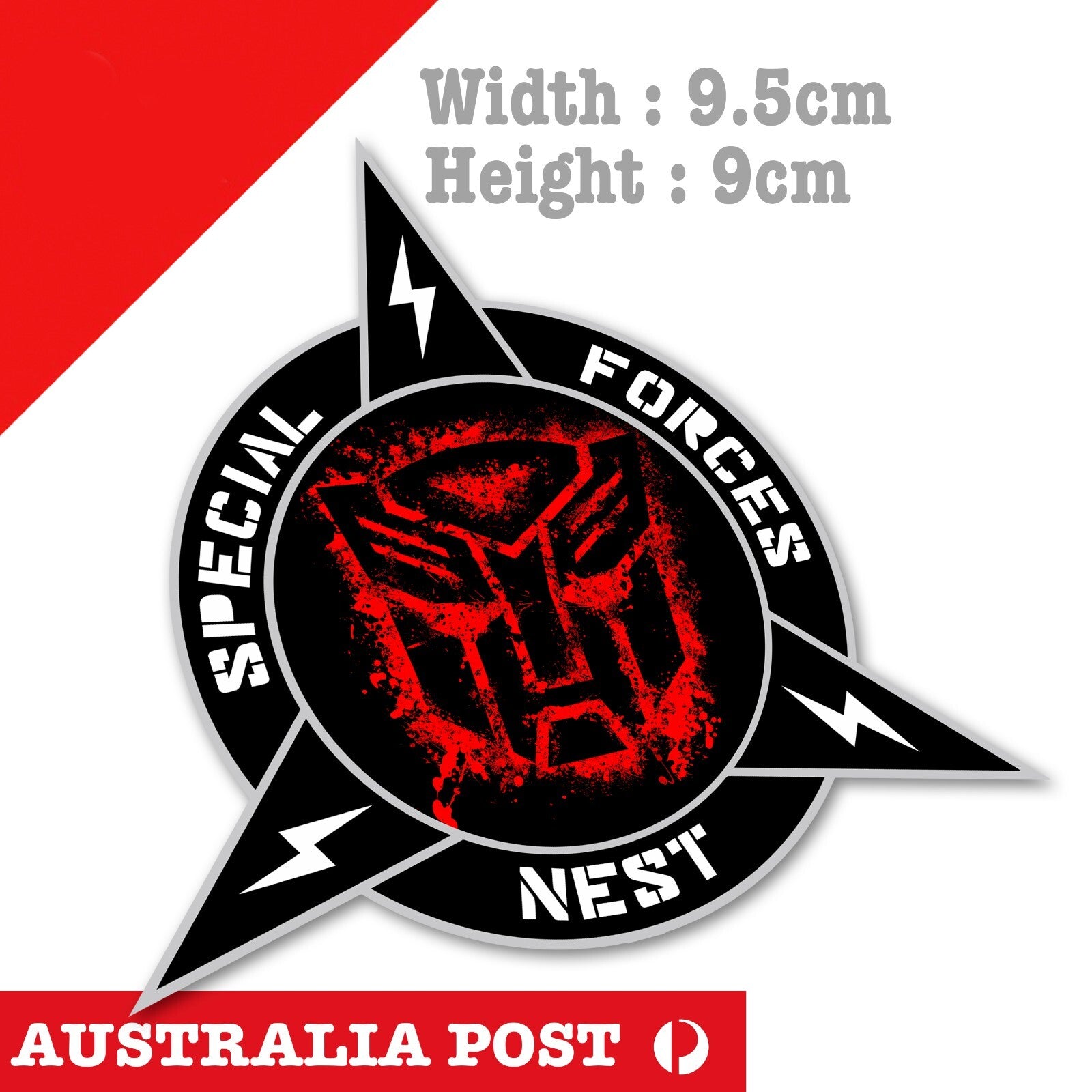 Optimus Prime Autobots NEST Badge , Transformers Robot Truck Stickers