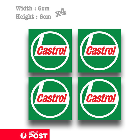 Castrol Oil Logo x4  Sticker