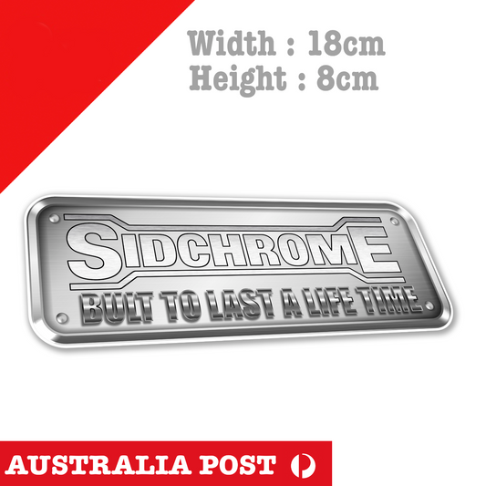 Sidchrome Tools , BULT TO LAST ALIFE TIME Chrome Sticker