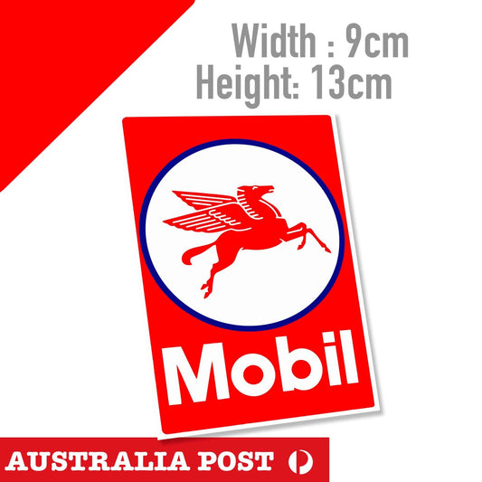 Mobil Pegasus Logo Left, Car , Oil, Motor Oil Logo Sticker