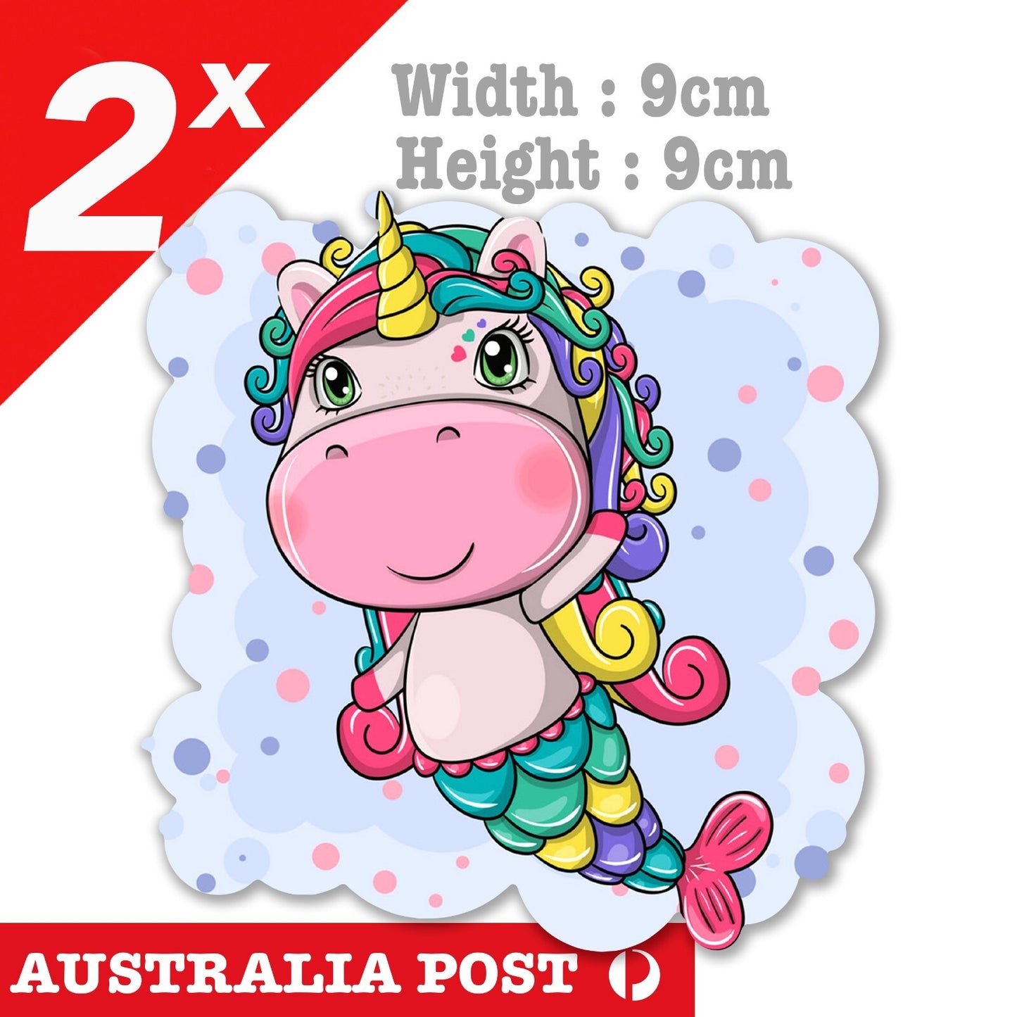 Unicorn Sticker Mermaid Unicorn Cute Funny  Laptop , Car  Vinyl  Sticker