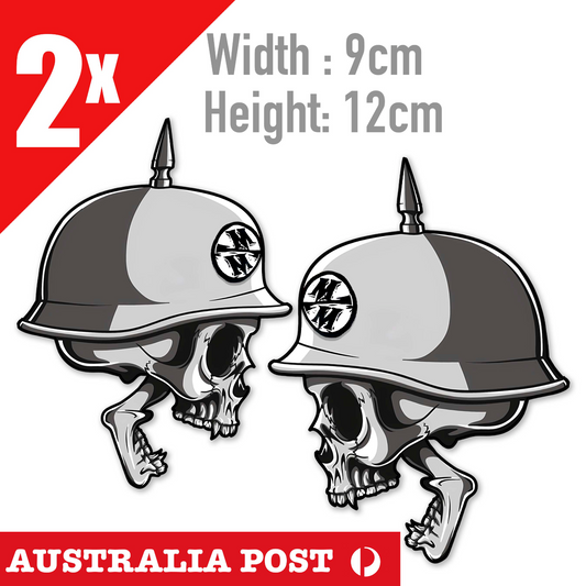 Metal Mulisha  Monster Skull Head, 4x4 Off Road, Fuel Tank, Helmet Stickers