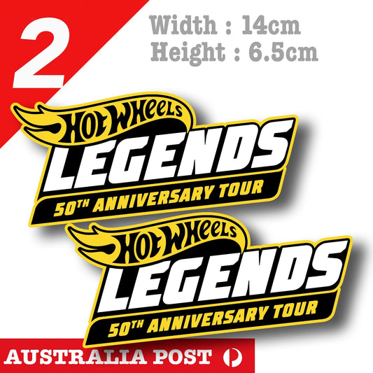 Hot Wheels LEGENDS 50th ANNIVERSARY  Vinyl  Sticker