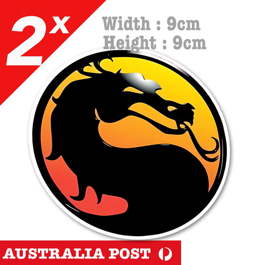 MortalCombat Dragon Logo, Mortal Combat Dragon Logo Decal Sticker