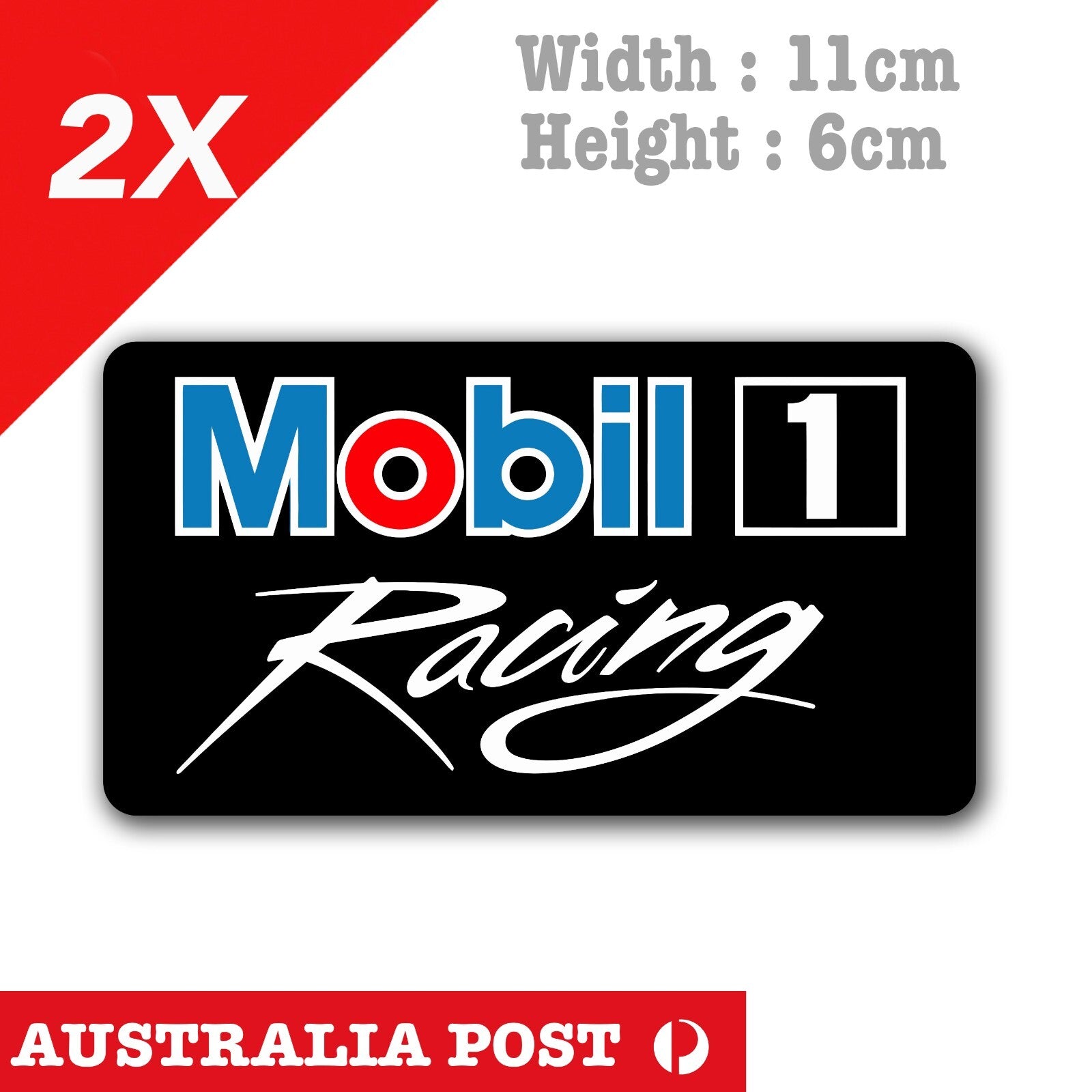 Mobile 1 Racing Logo Stickers