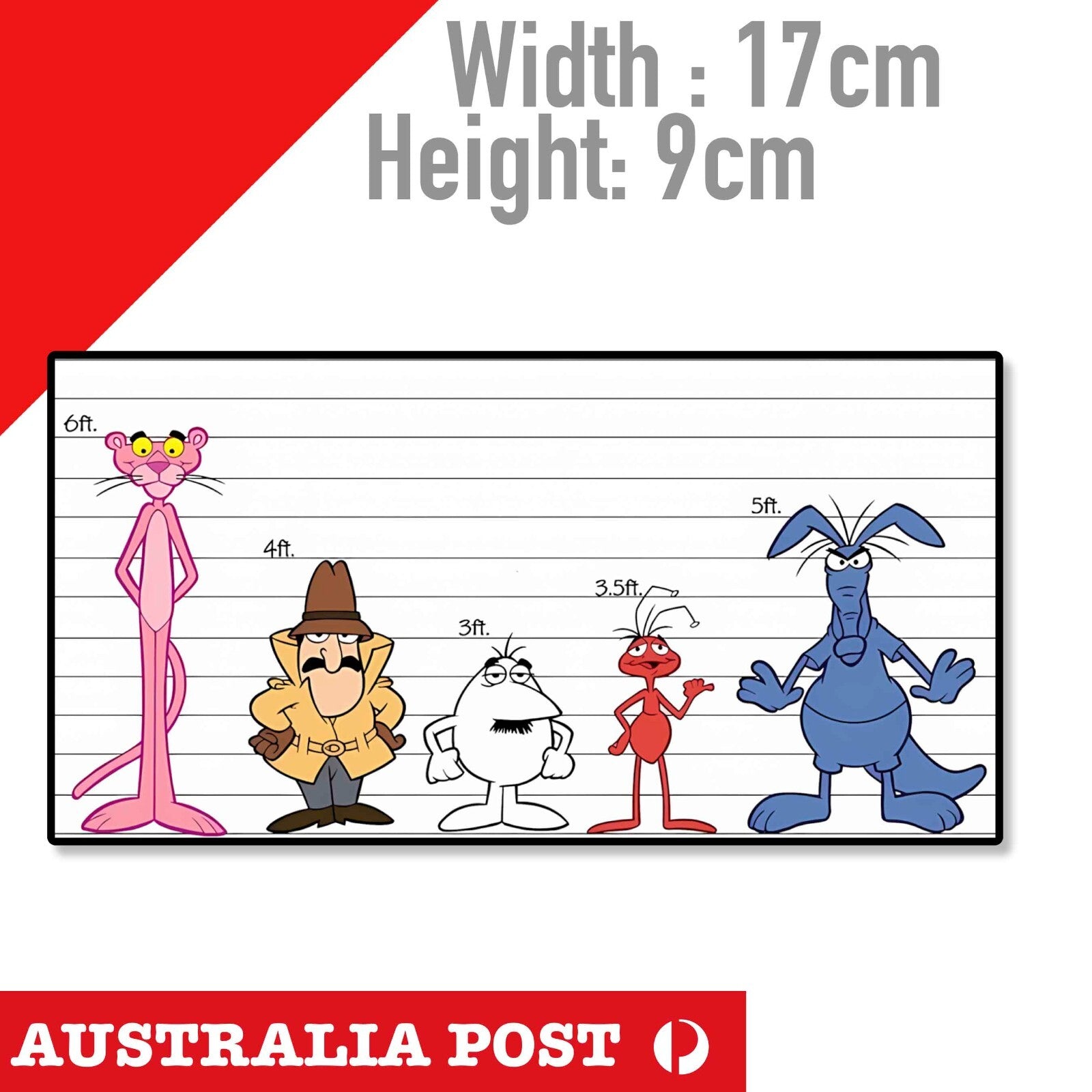 Pink Panther Crew  1969 Vintage Cartoon Sticker