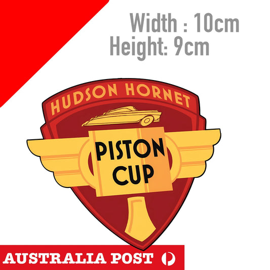 Disney Cars Lightning McQueen  HUDSON HORNET Piston Cup Logo Sticker
