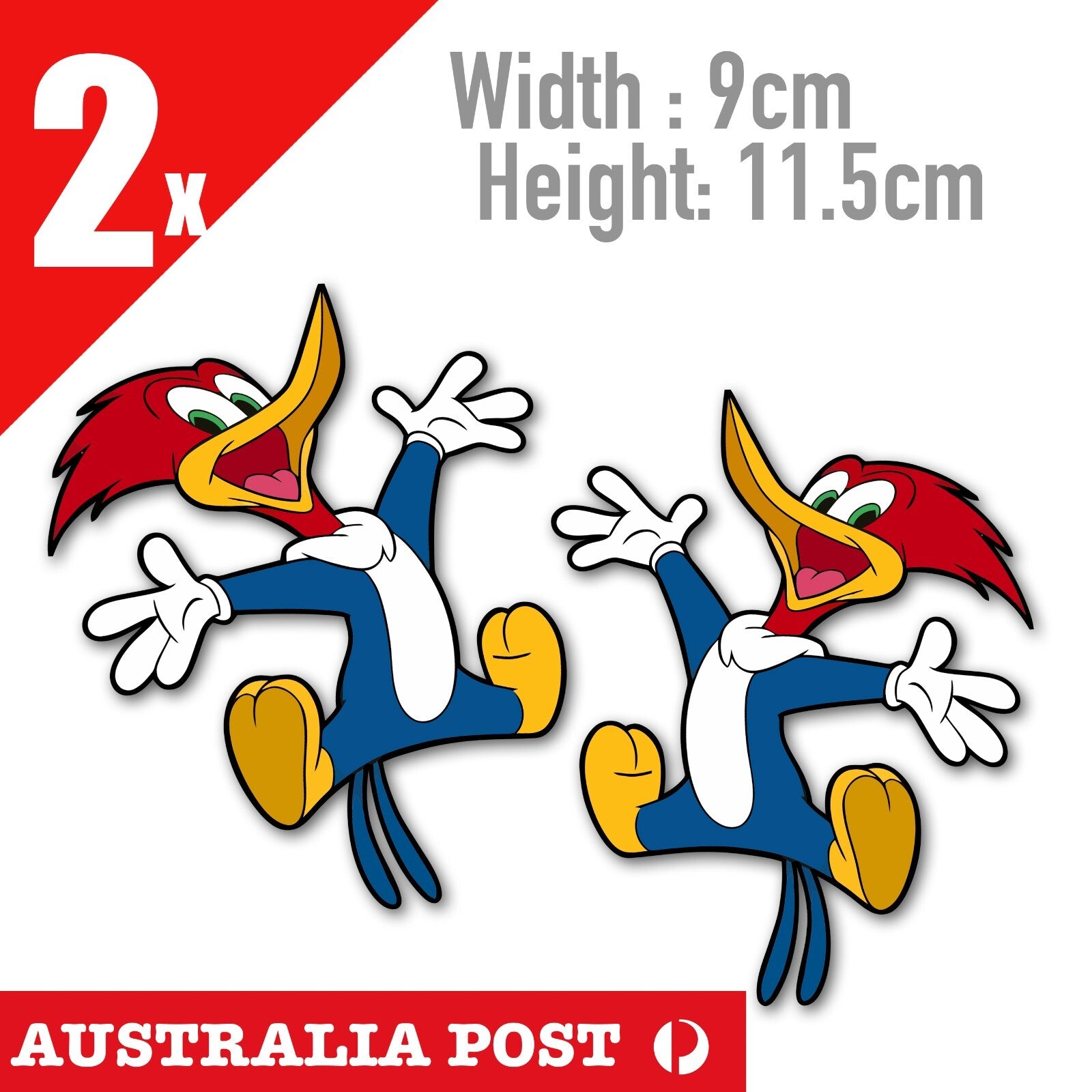 Woody Woodpecker Jumping Cartoon Funny  Stickers