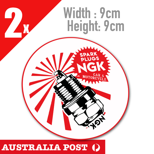 NGK Japan Performance Spark Plugs Logo Cars & Motorcycles Stickers