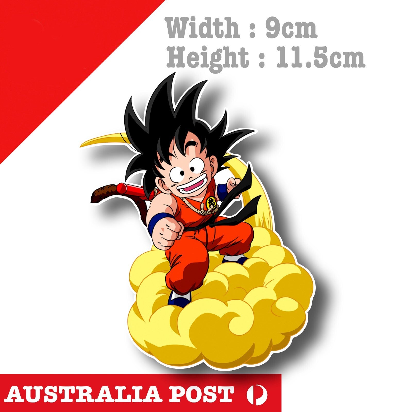 Dragon Ball Z Kid GOKU Flying Cloud, The Flying Nimbus, GOKU  Sticker