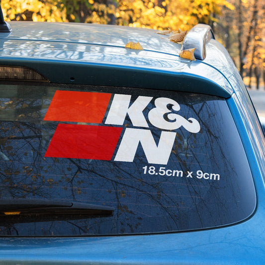 K&N Oil Filter Car Window Sticker