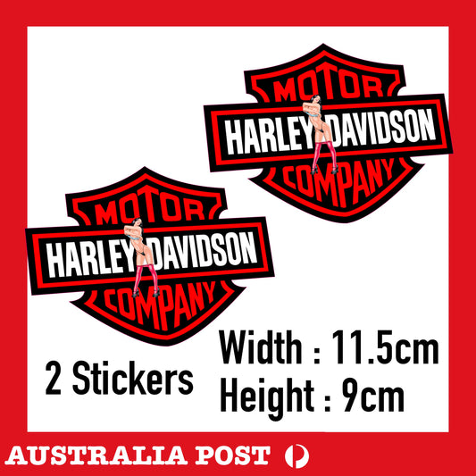 Harley-Davidson Sexy Girl Motorcycle Rider  Vinyl  Sticker