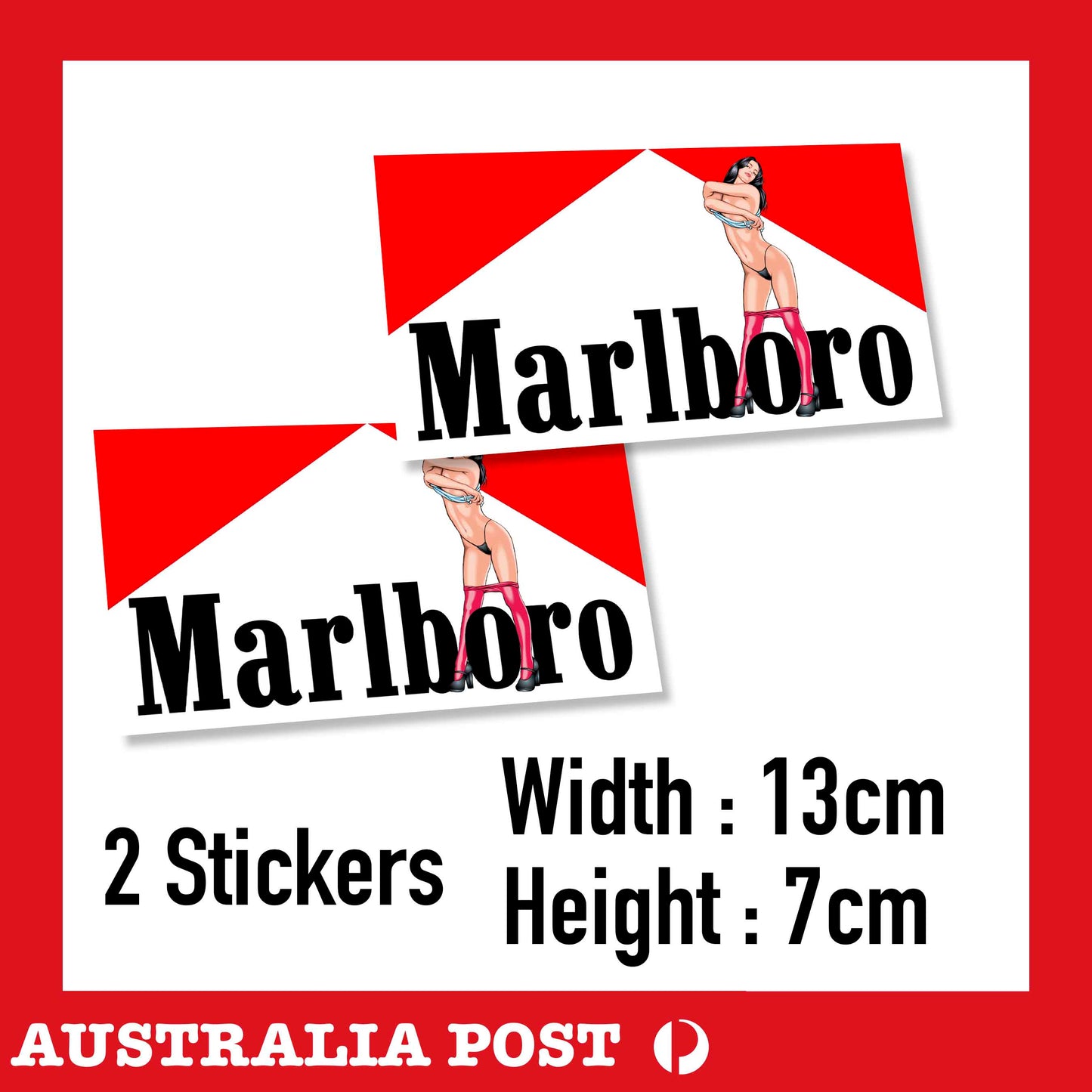 Marlboro Sexy Pin Up Girl Stickers