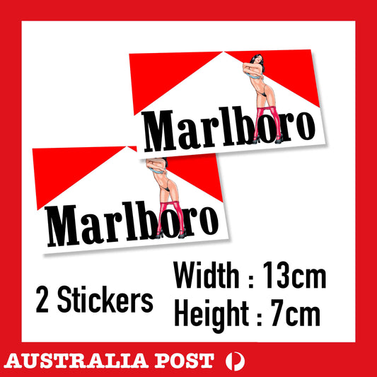 Marlboro Sexy Pin Up Girl Stickers